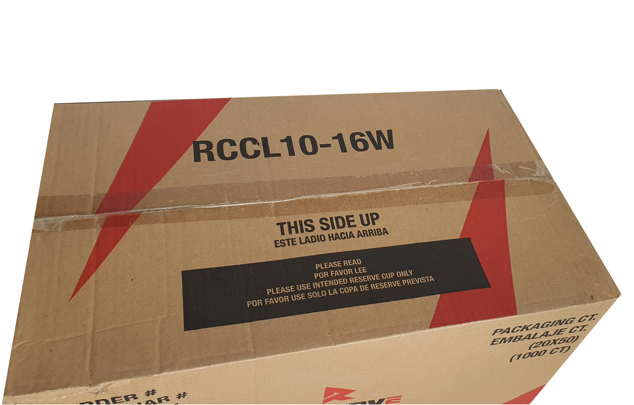 10 - 16oz Coffee Cup Lids Reserve RCCL10 -16W 20/50