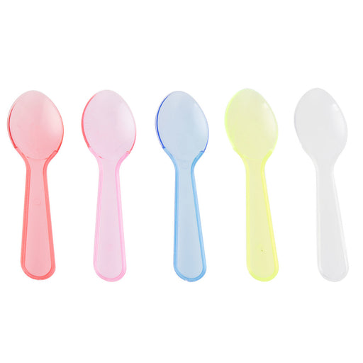Spoon 3" Tasters Assorted neon - P3, Paper Plastic Products Inc.
