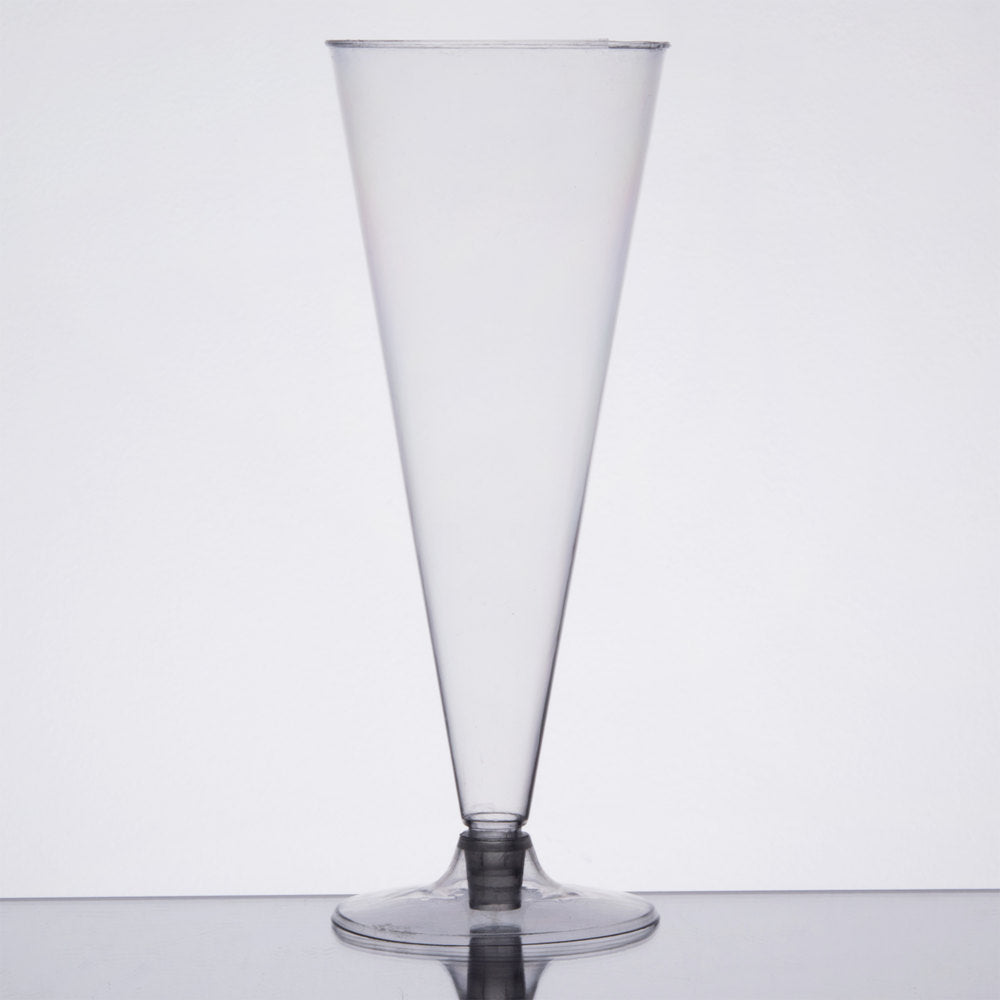 Cup 6 oz. Clear 2-Piece Cone - P3, Paper Plastic Products Inc.
