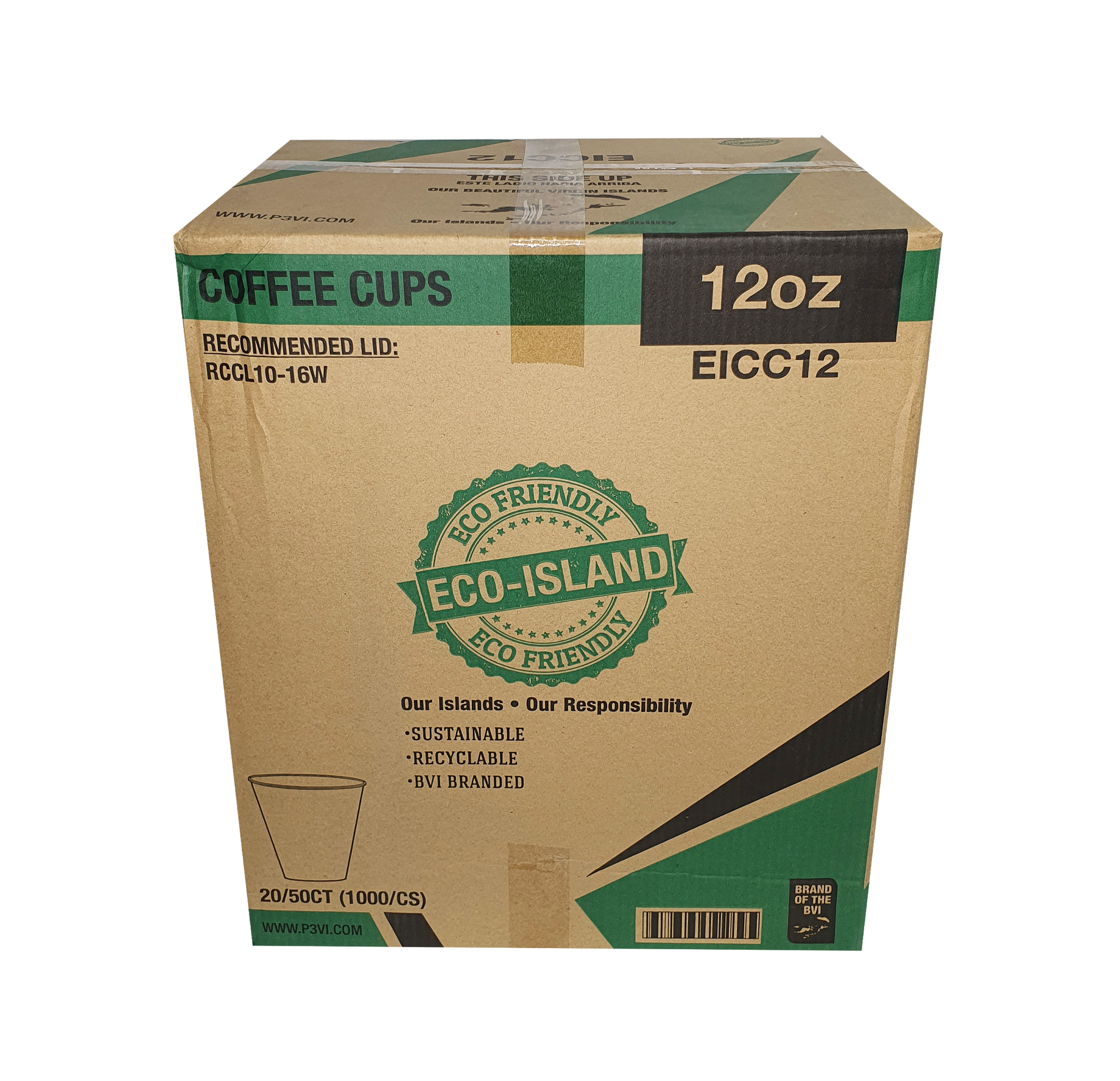 12oz Eco-Island Paper Cup 20/50