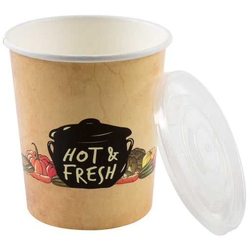 Soup Bowl w/lids 32oz - P3, Paper Plastic Products Inc.