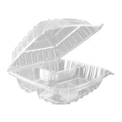 8x8 Clear Tray 3 Div 1/250 - P3, Paper Plastic Products Inc.