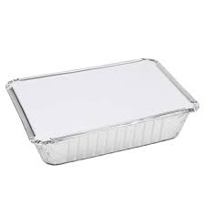 Aluminum Foil Food Tray w/ Board Lid 2/125