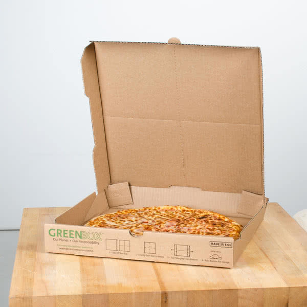 10" Eco Green Pizza Box 1/50