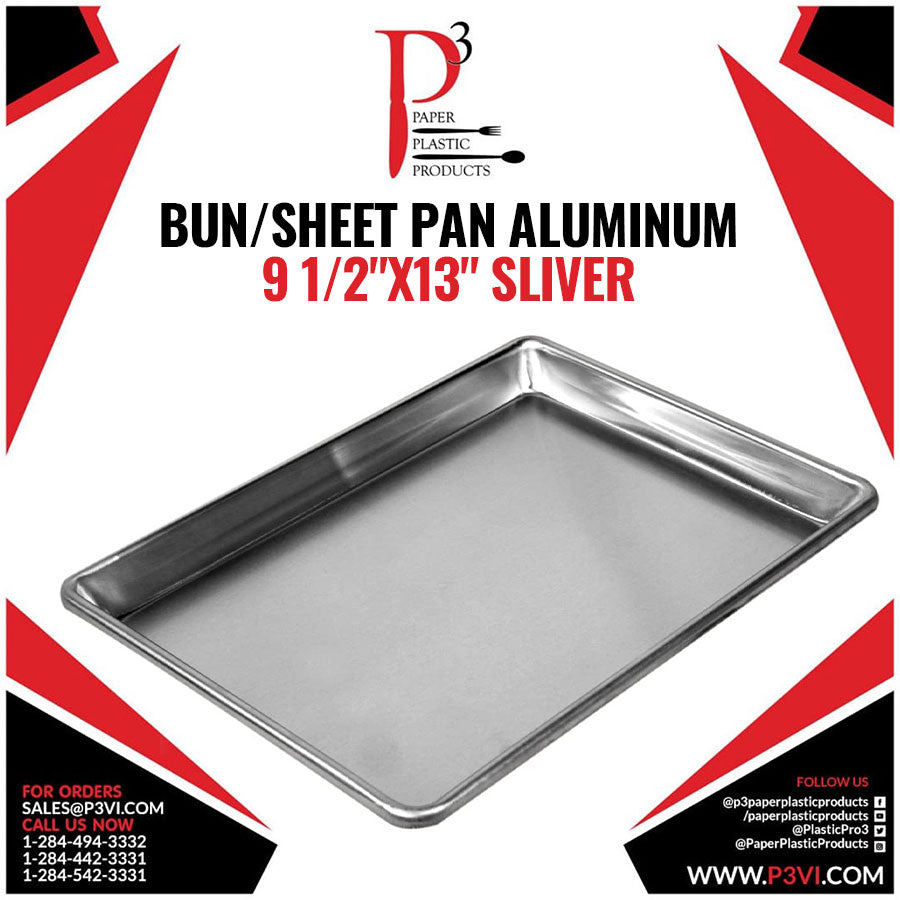 Bun/Sheet Pan Aluminum 9 1/2"x13" Choice 1/1