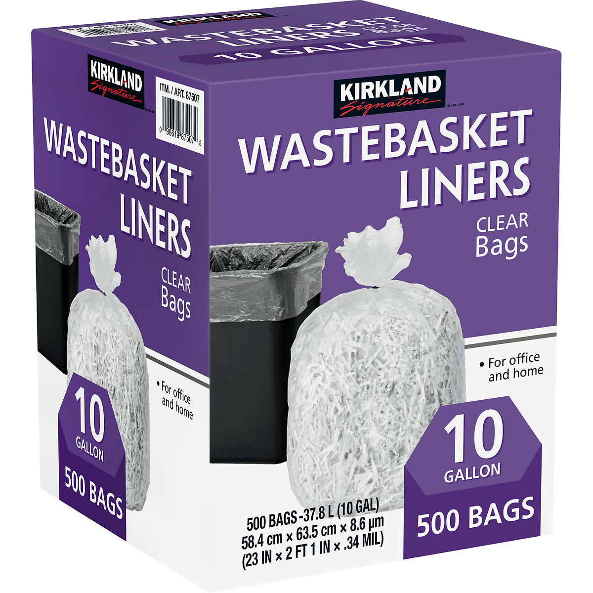 Garbage Bag 10gal KS 1/500 - P3, Paper Plastic Products Inc.