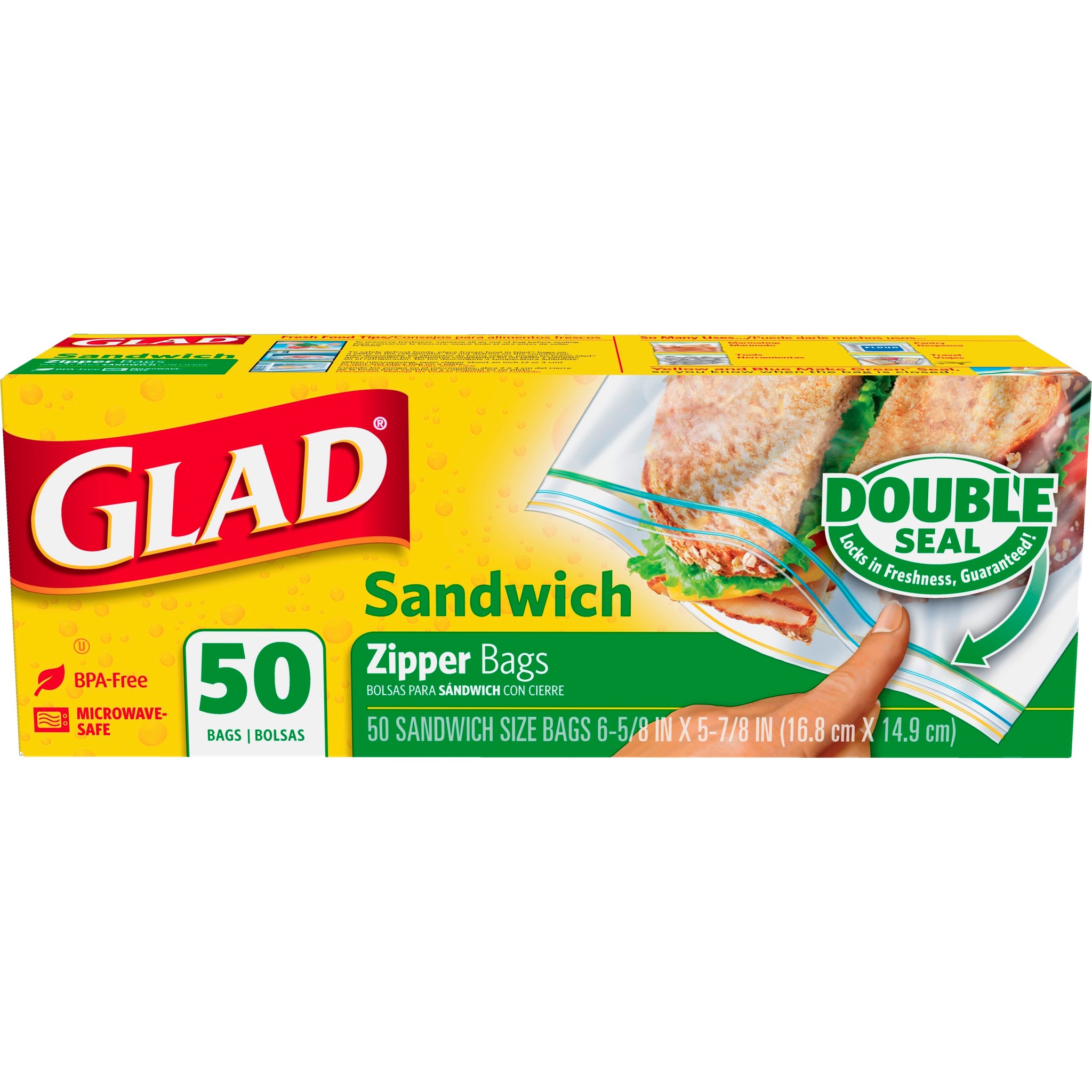 Glad Sandwich Bag 12/50ct - P3, Paper Plastic Products Inc.