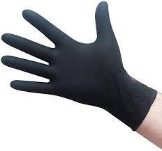 Glove Nitrile L Blk 5mil 10/100 - P3, Paper Plastic Products Inc.