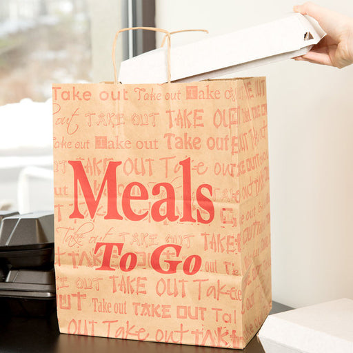 Handle Bag(Meals to go) 4/50 - P3, Paper Plastic Products Inc.