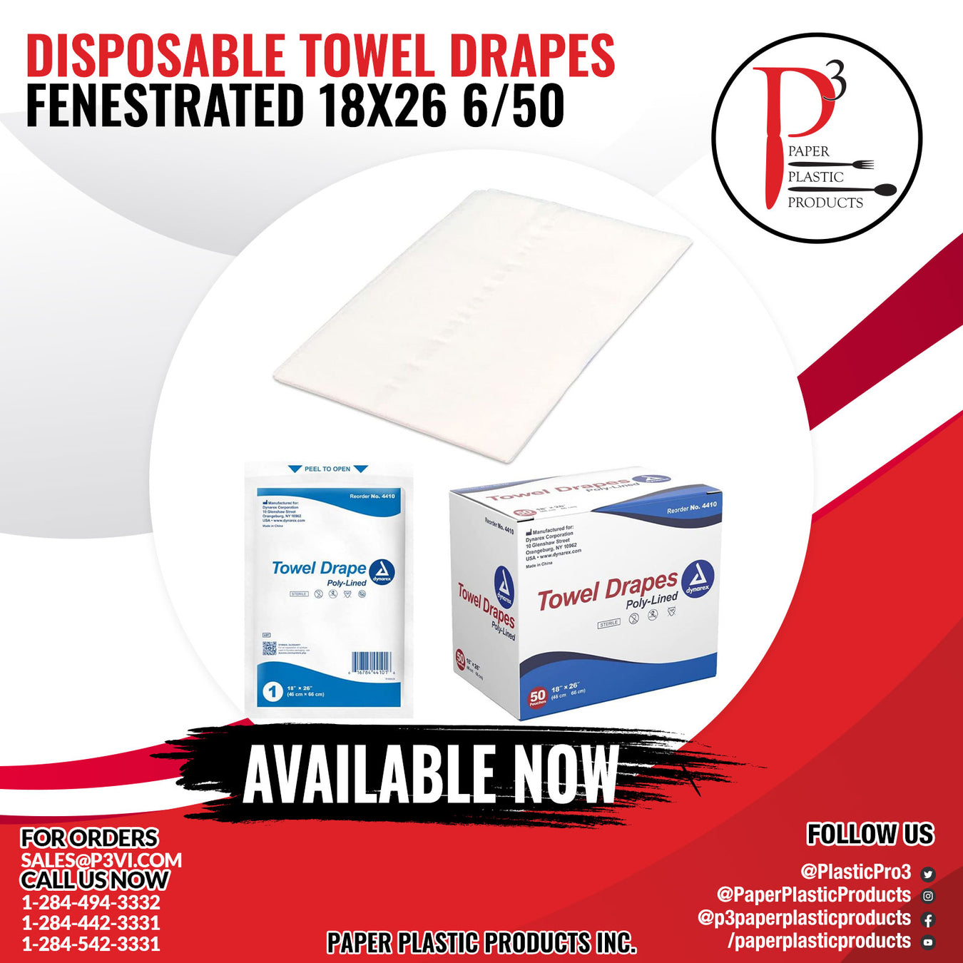 Disposable Towel Drapes Sterile