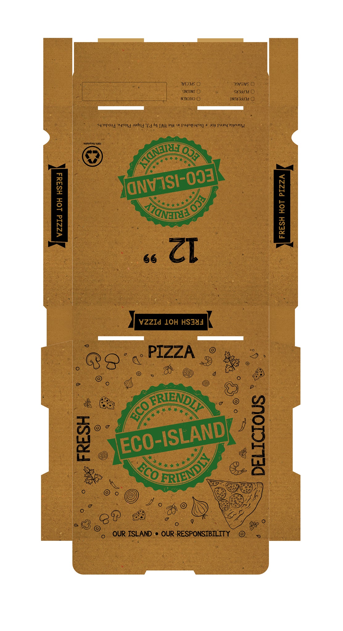 Pizza Box 12" Eco-Island BR 1/50