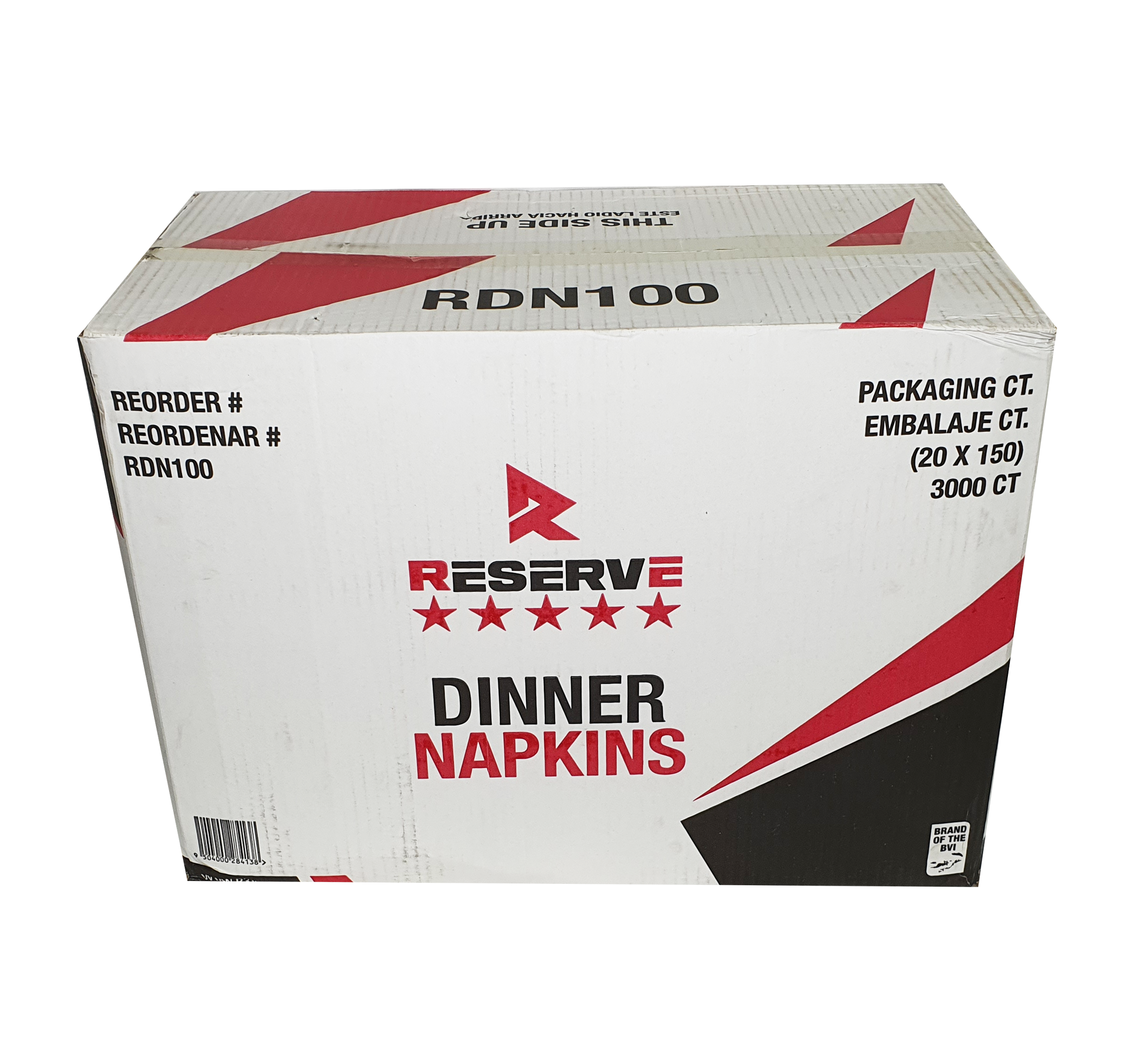 Dinner Napkins Wht 2Ply Reserve 20/150