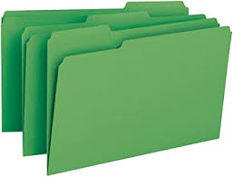 File Folder Legal Size 5/100 Green