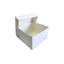 Cake Box 12" 12x12x4" 1/100 - P3, Paper Plastic Products Inc.