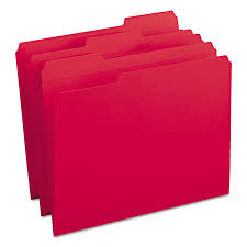 File Folder Legal Size 5/100 Red