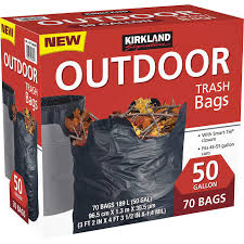 Garbage Bag 50gal Blk 1/70 KS - P3, Paper Plastic Products Inc.