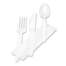 Wrapped napk+Fork+Knife+Spoon 5/100 - P3, Paper Plastic Products Inc.