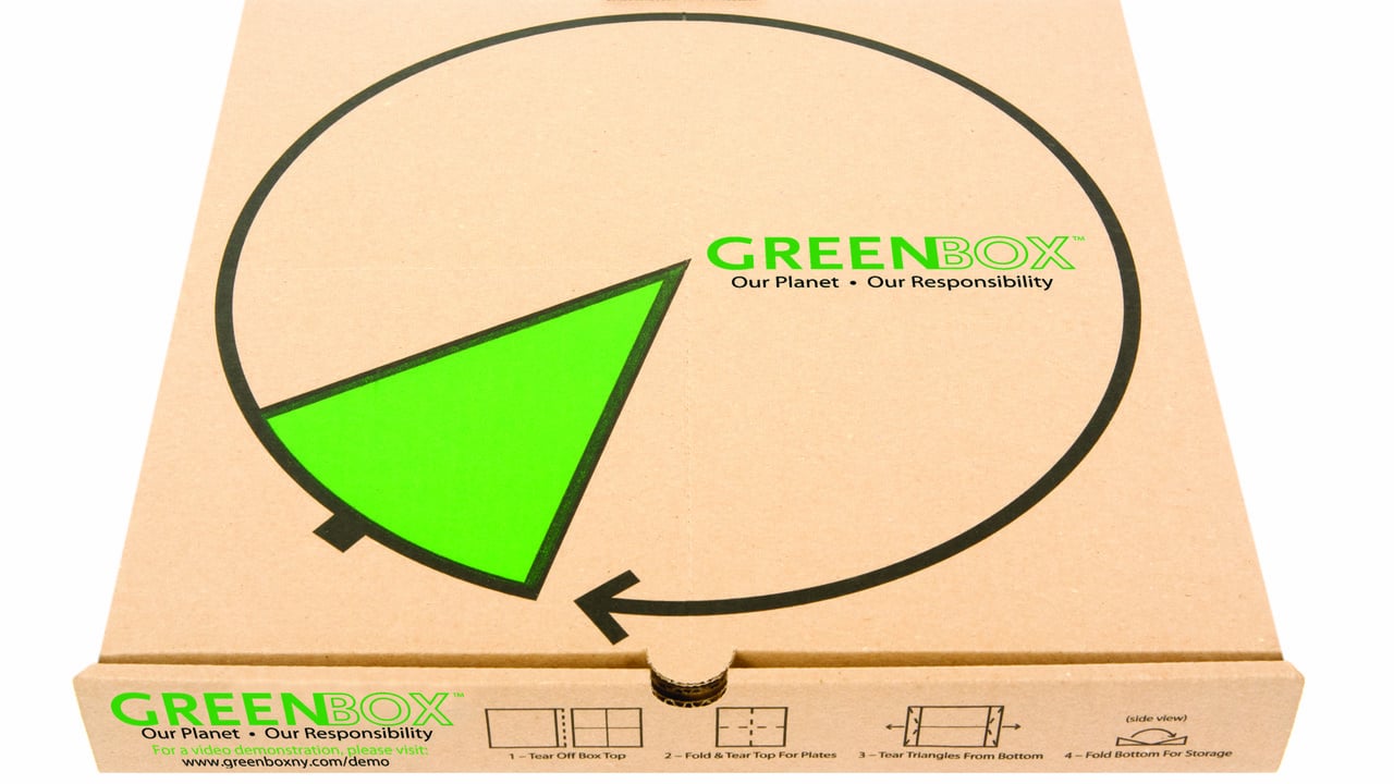 16" Eco Green Pizza Boxes 1/50