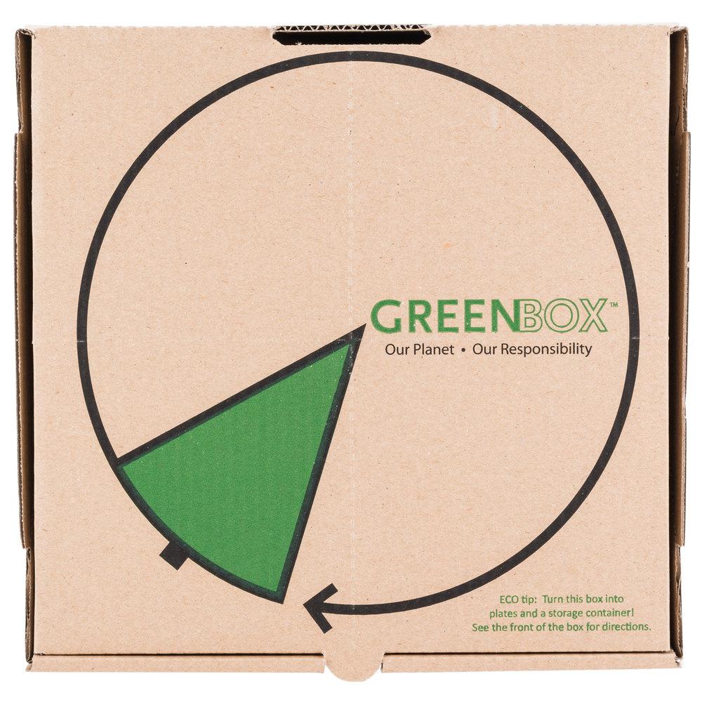 12" Eco Green Pizza Box 1/50